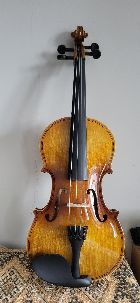 bijna nieuwe beginnersviool 4/4, Musique & Instruments, Enlèvement, Neuf, Violon 4/4, Violon