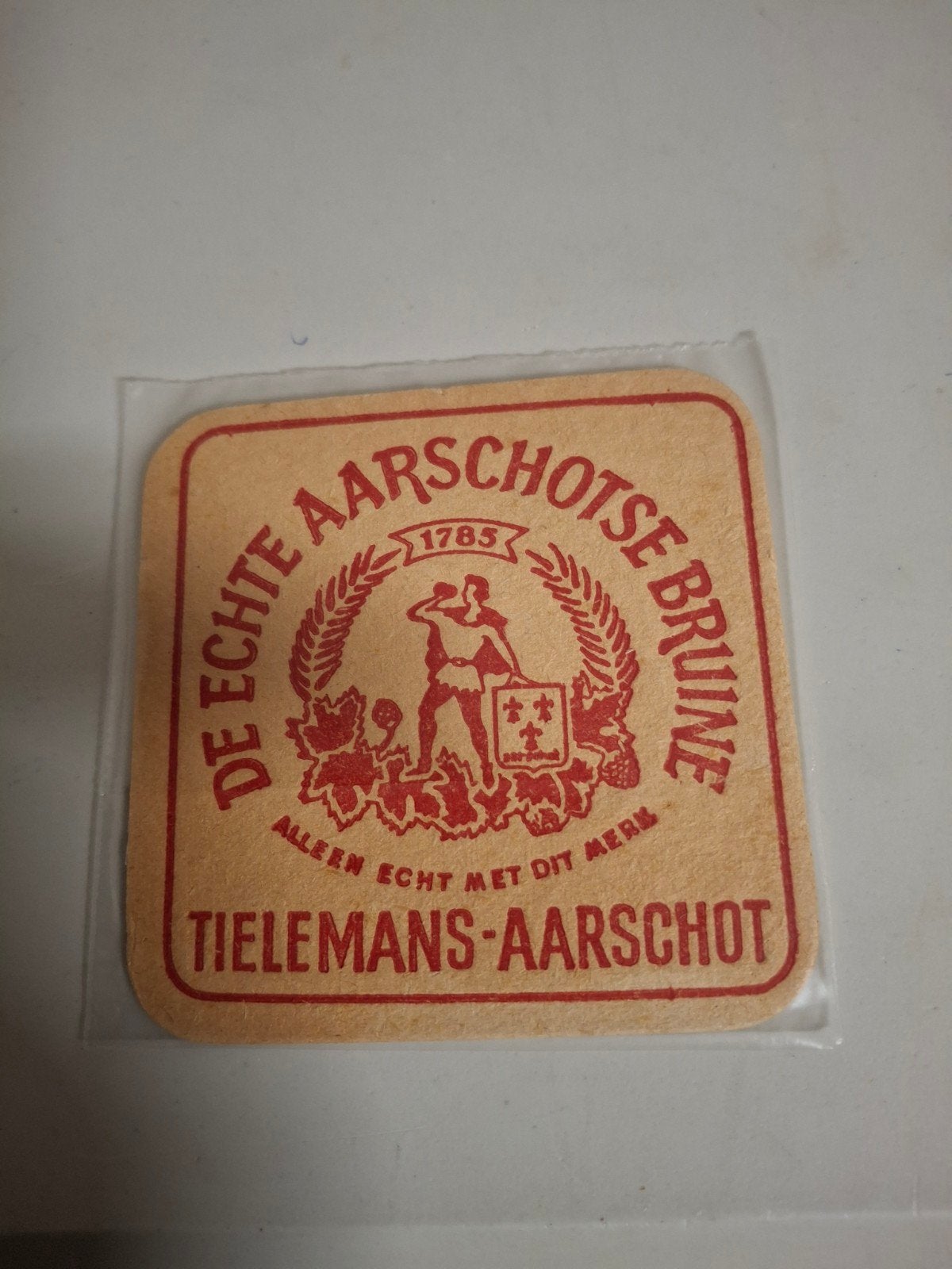 oud bierviltje tielemans, Verzamelen, Biermerken, Ophalen of Verzenden