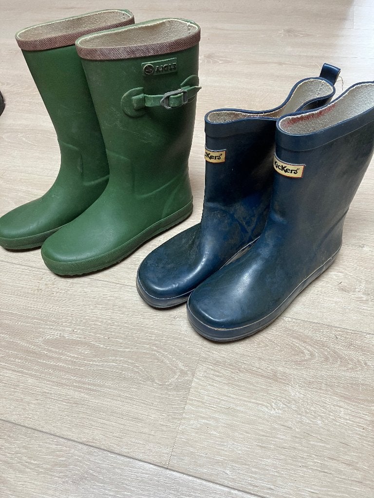 Regenbotjes bottes  pluie AIGLE  of KICKERS 34, AIGLE & KICKERS, Jongen of Meisje, Ophalen of Verzenden, Laarzen