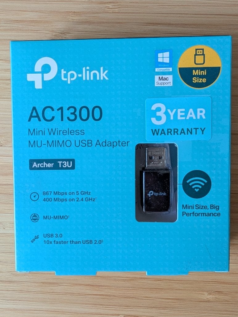 TP-Link Archer T3U Mini Adaptateur WiFi AC1300 MU-MIMO USB, Informatique & Logiciels, Enlèvement ou Envoi, Comme neuf, Externe