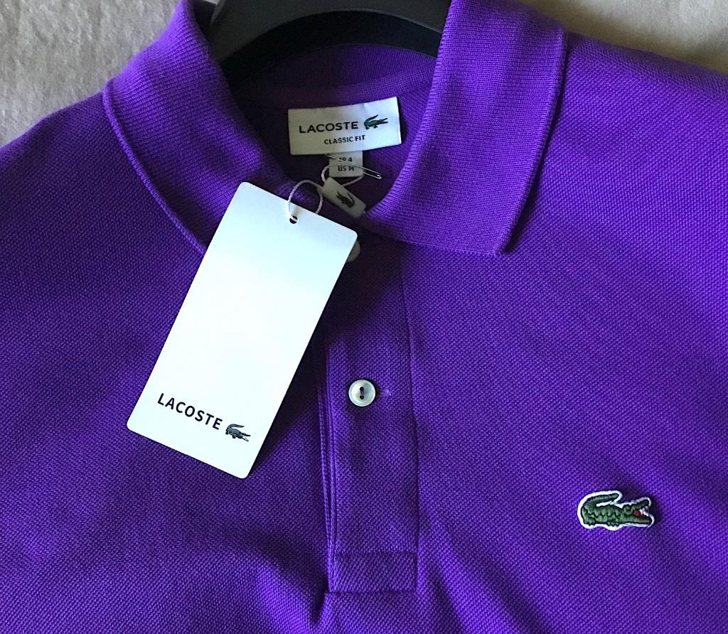 Poloshirt Lacoste, Kleding | Heren, Polo's, Maat 48/50 (M), Lacoste, Paars, Nieuw