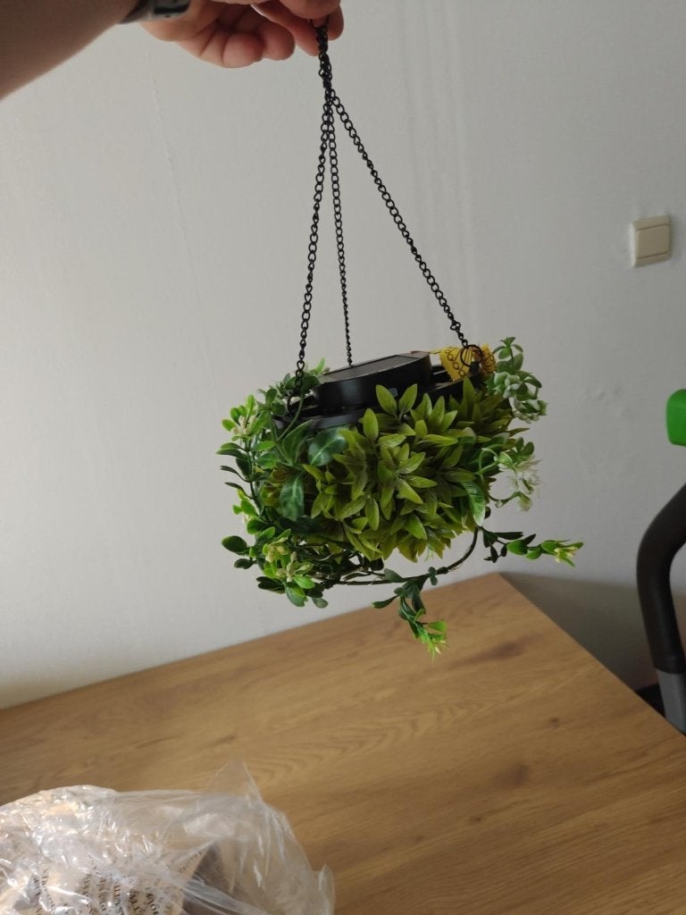 4x Solar hanglamp met kunstplantjes, Ophalen of Verzenden, Nieuw, Overige fittingen