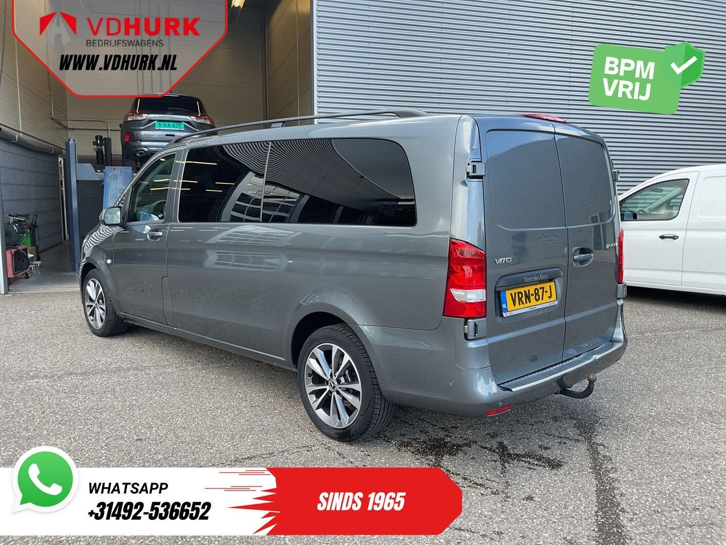 Mercedes-Benz Vito 119 CDI Aut. XL L3 DC Dubbel Cabine/ LED/, Autos, Camionnettes & Utilitaires, Argent ou Gris, Achat, Entreprise