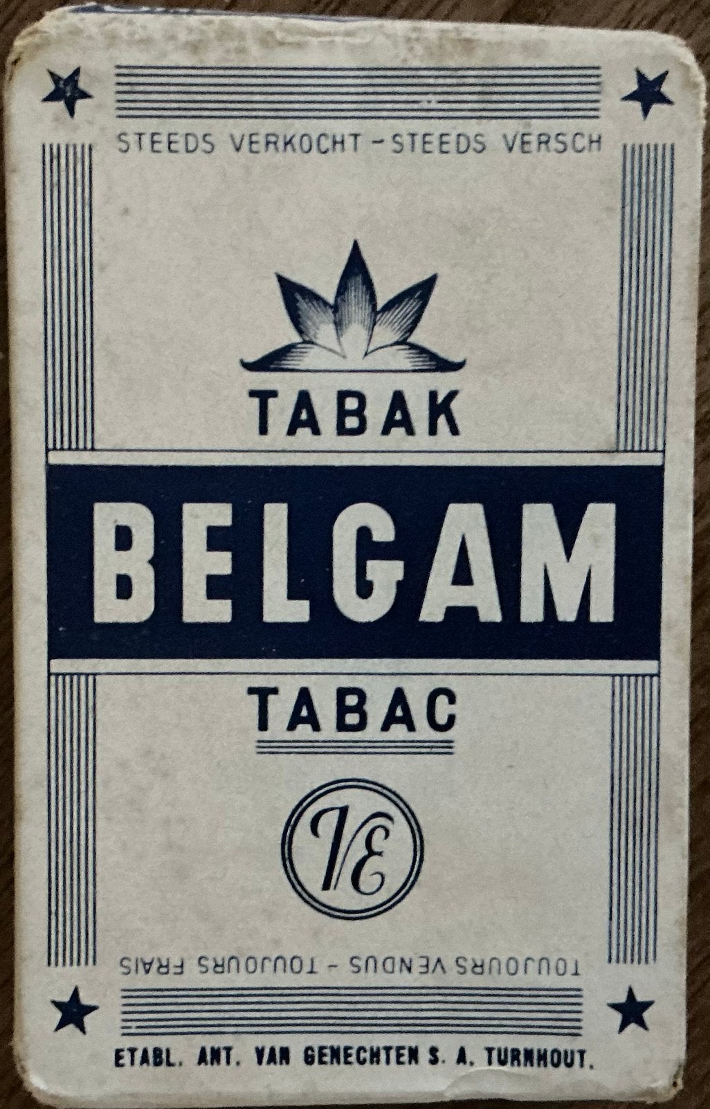 Ancien jeu de cartes TABAK BELGAM/VANDER ELST/VAN GENECHTEN, Collections, Enlèvement ou Envoi, Comme neuf, Carte(s) à jouer