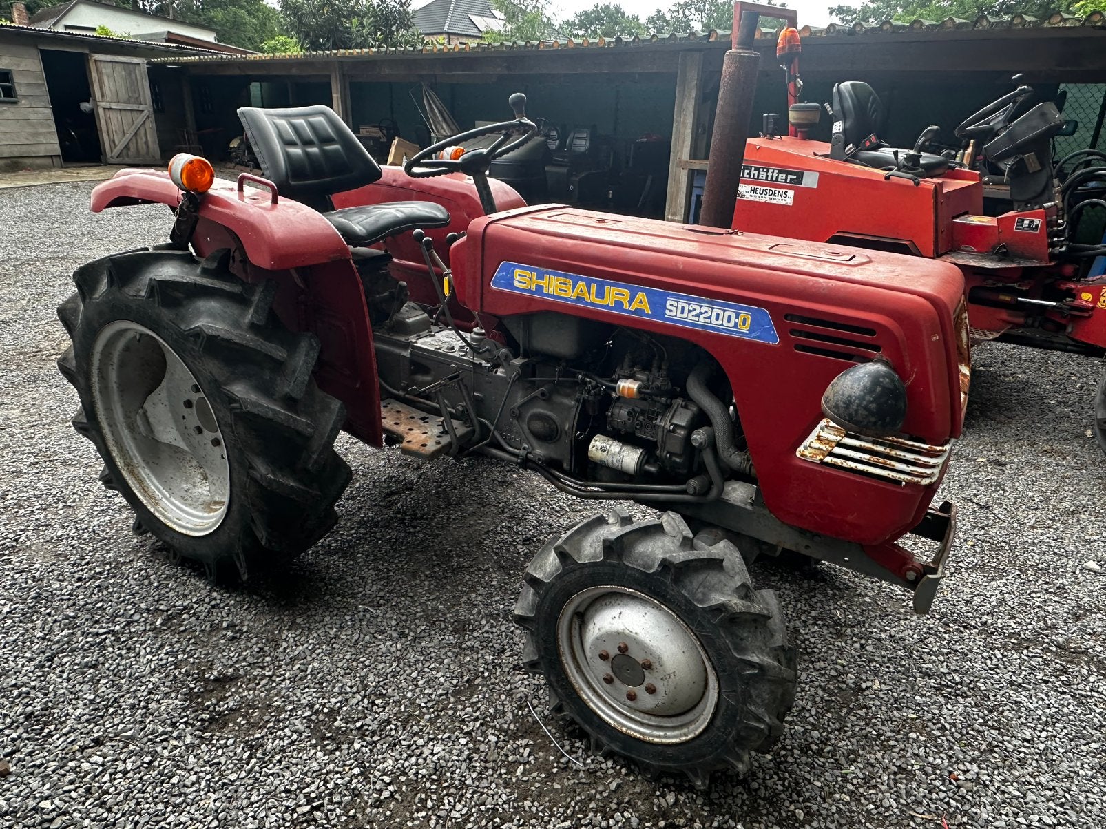 Shibaura SD2200D Compacttractor–Goed Werkend–2-Cilinder, Tuin en Terras, Zitmaaiers, Ophalen