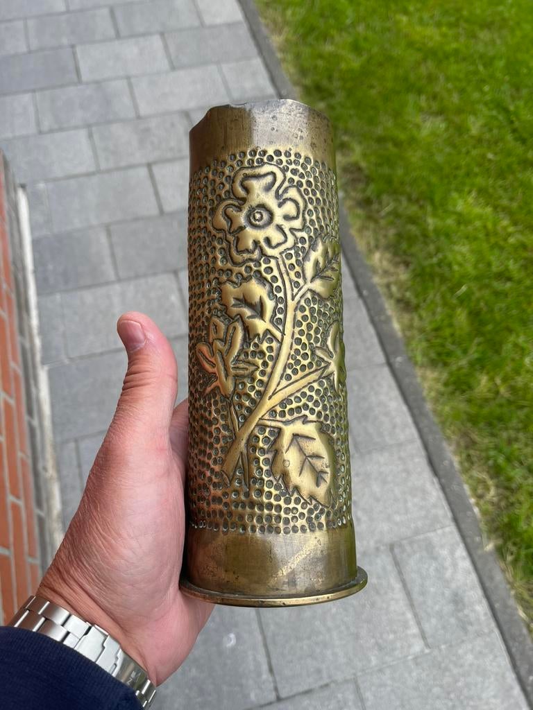 Prachtige duitse obus ww1 , details zie foto’s, Ophalen, Landmacht