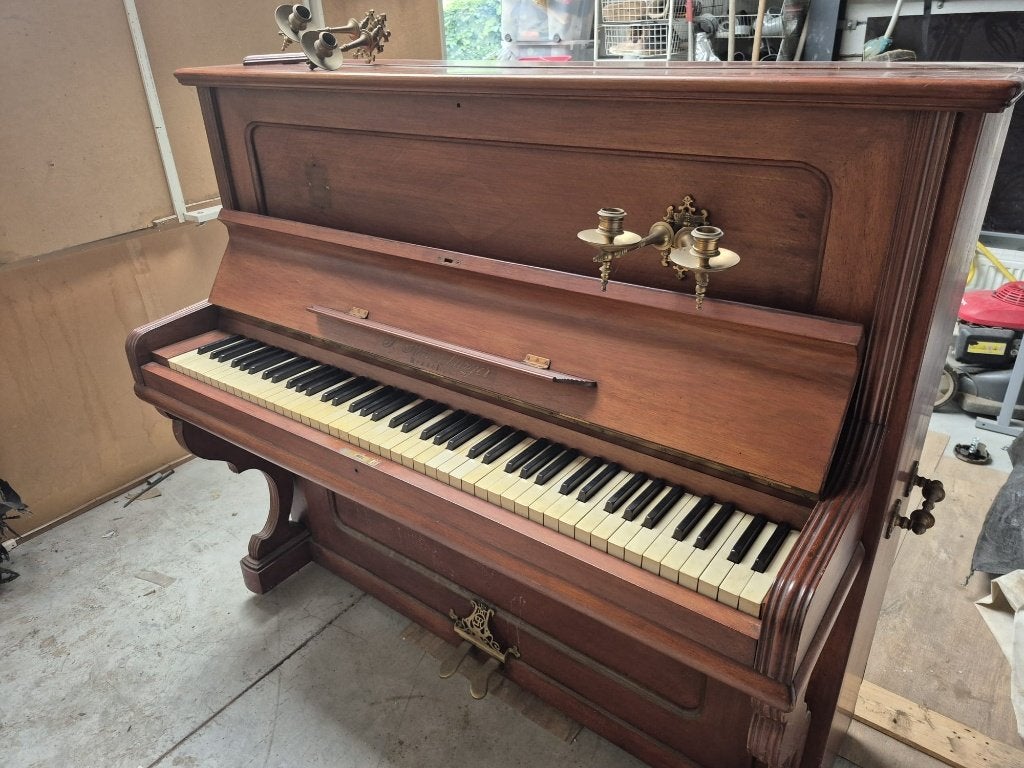 Piano gratuit, Musique & Instruments, Enlèvement, Utilisé, Brun, Piano