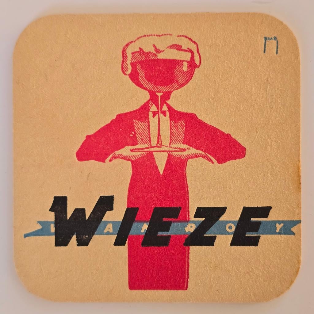 Wieze Bierviltje Bierdeckel Onderzetter, Verzamelen, Biermerken, Verzenden, Gebruikt, Viltje(s)