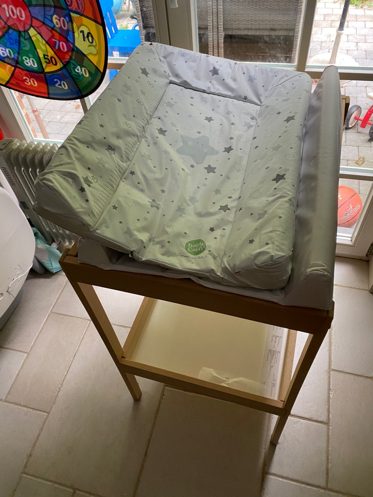 Table a langer ikea + 2 coussins et housse, Enlèvement, Comme neuf