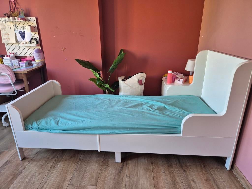 BUSUNGE
Meegroeibed, wit, 80x200 cm, Kinderen en Baby's, Ophalen, Matras