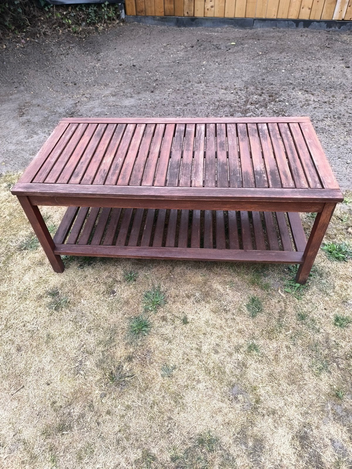 tuintafeltje in teak hout, Ophalen, Hout