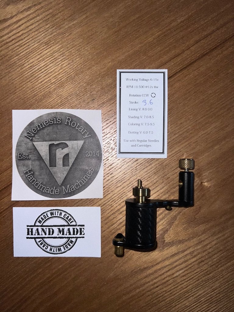 Tattoomachine Nemesis Rotary + benodigdheden, Ophalen, Zo goed als nieuw