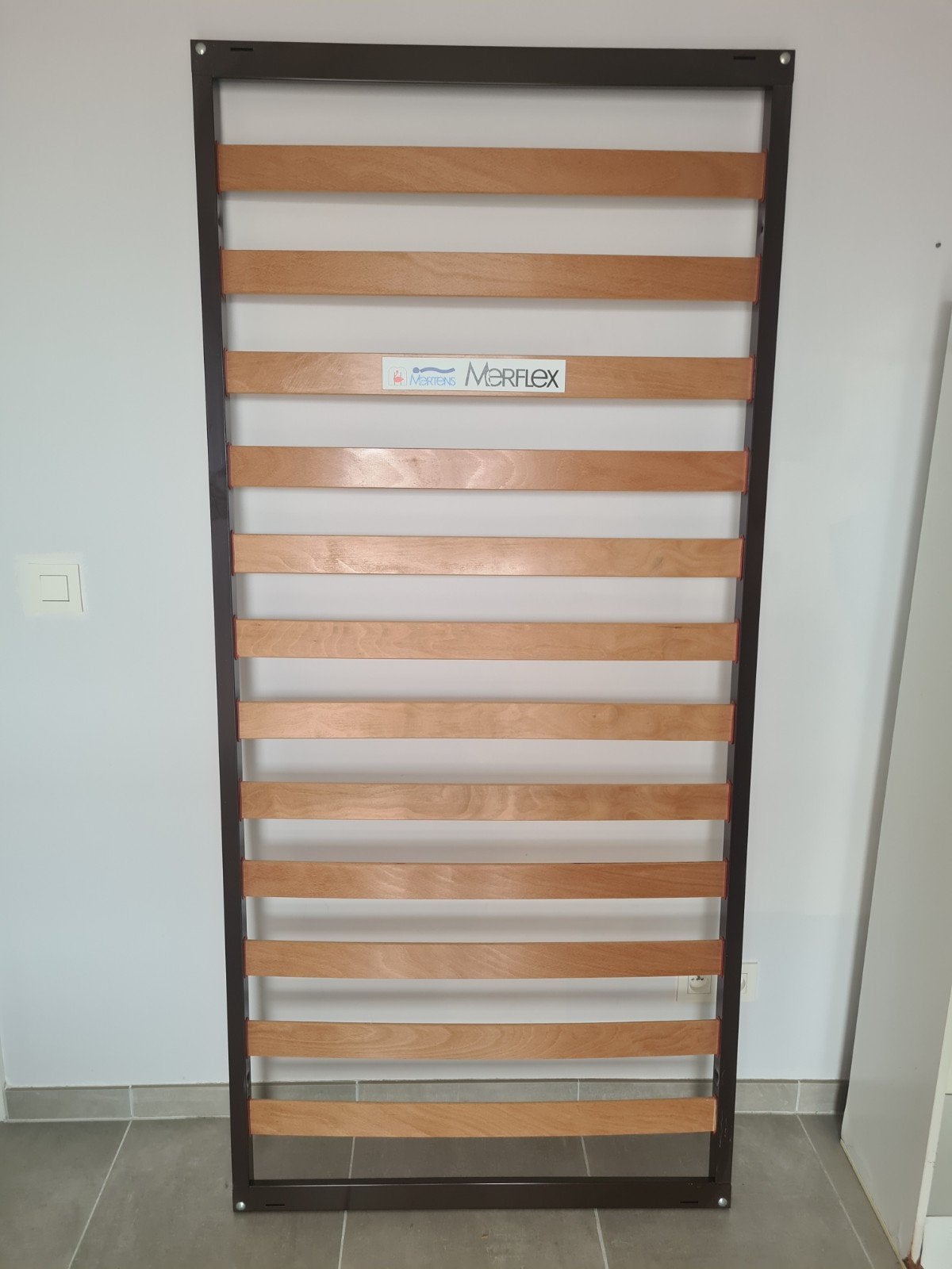 eenpersoons lattenbodem, Ophalen, Gebruikt, 90 cm, Eenpersoons