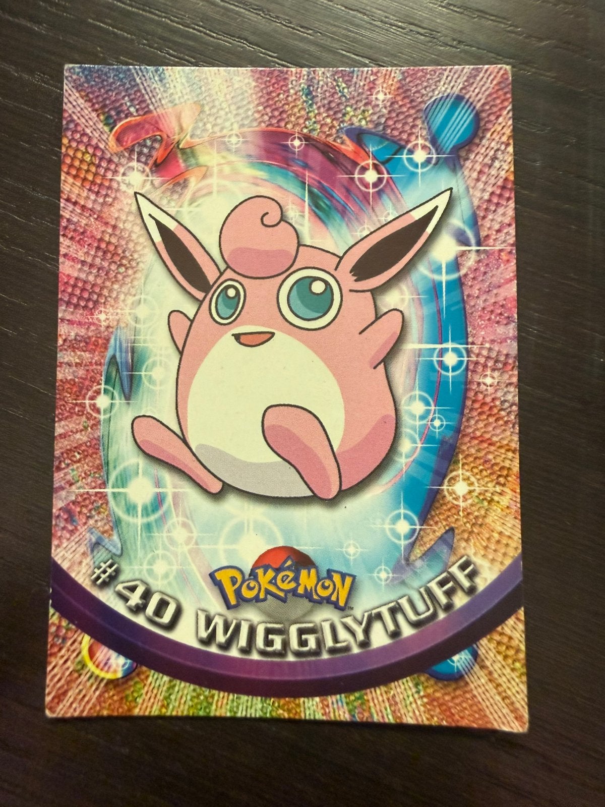 Pokémon Topps Wigglytuff #40 Foil– 1999 TV Animation Edition, Enlèvement ou Envoi, Comme neuf, Cartes en vrac, Foil