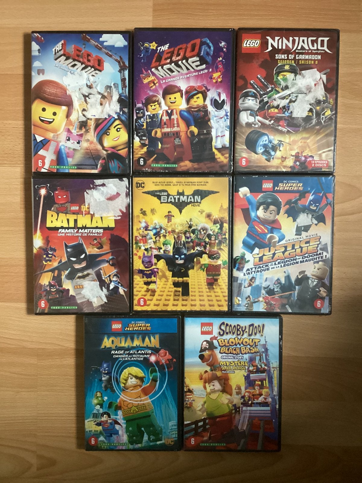 Verzameling dvd’s Lego - Nieuw, Cd's en Dvd's, Vanaf 6 jaar, Ophalen of Verzenden, Nieuw in verpakking