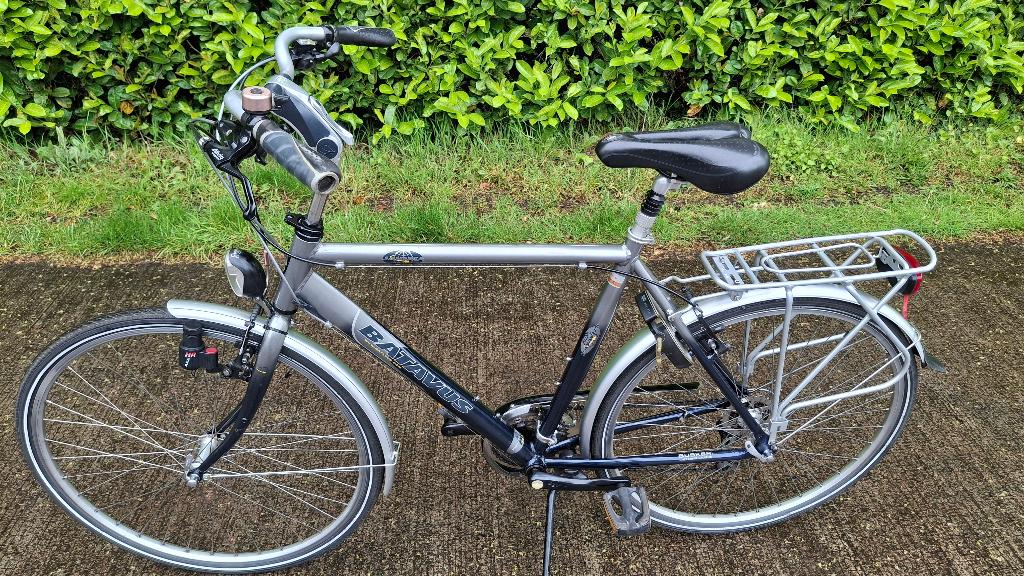GROTE zeer goede alu. BATAVUS 24v. herenfiets 100% IN ORDE, Ophalen, Velgrem, Versnellingen, Batavus