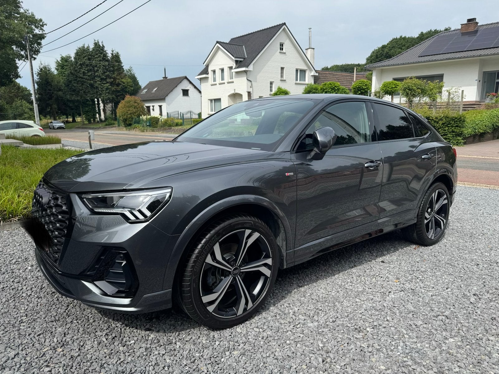 Audi Q3 sportback automaat benzine 35 TFSI volledig S-Line, Auto's, Audi, Particulier, Dealer onderhouden, Zilver of Grijs, Leder en Alcantara