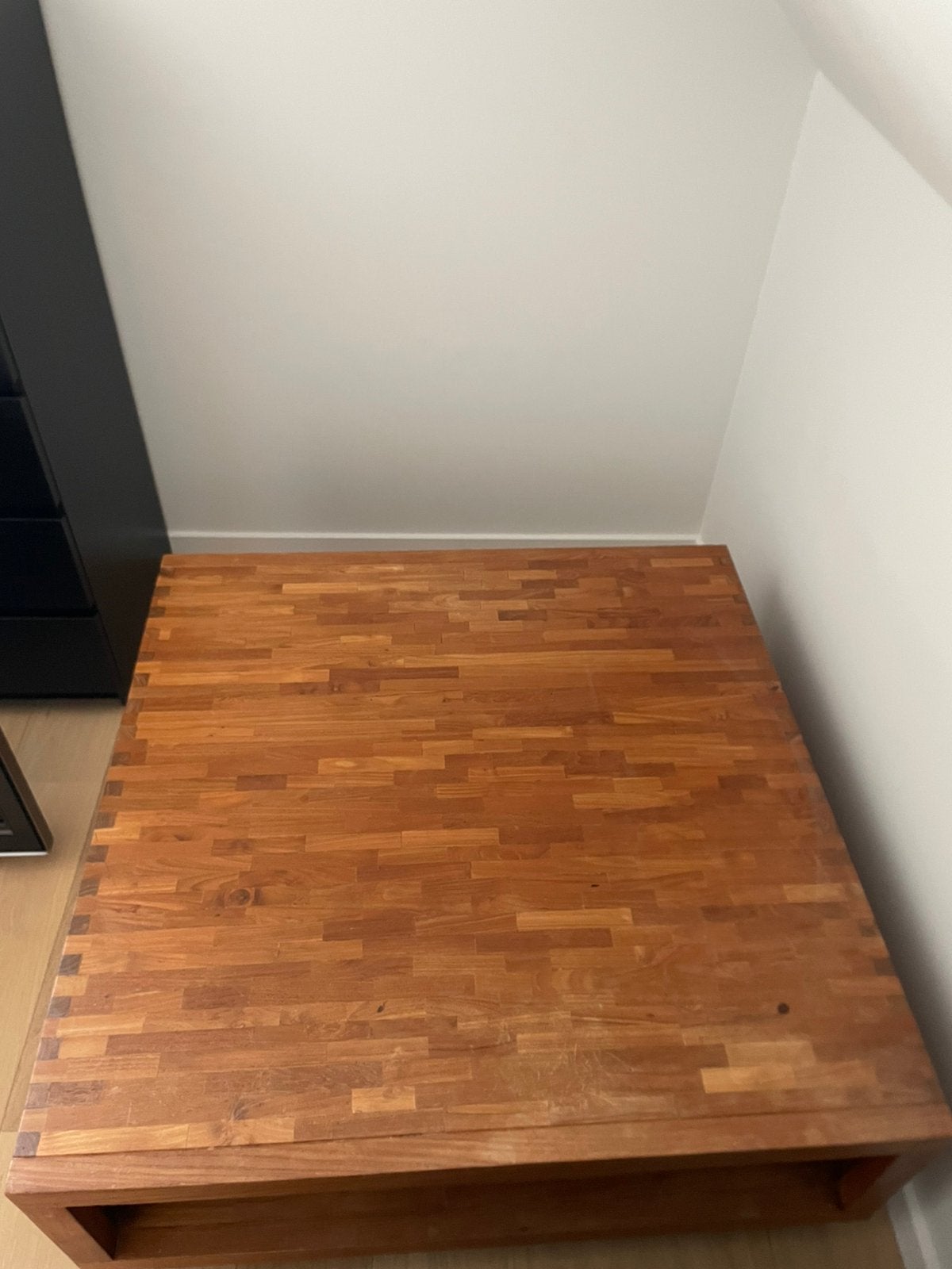 Salontafel uit massief teak, Ophalen, Gebruikt, 50 tot 100 cm, 50 tot 100 cm