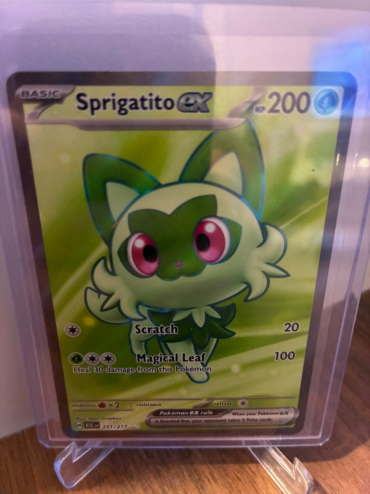 Pokemon sprigatito ex full art ascended heroes, Enlèvement ou Envoi, Comme neuf, Booster