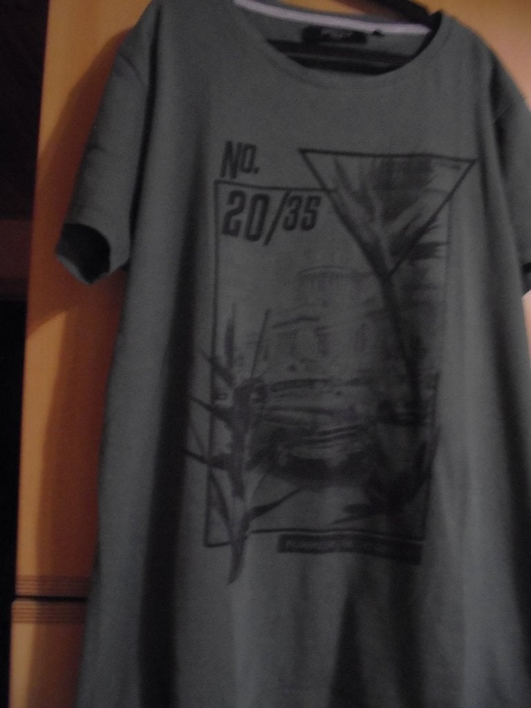Groene heren t-shirt Large, Ophalen of Verzenden, Zo goed als nieuw, Maat 52/54 (L), Groen