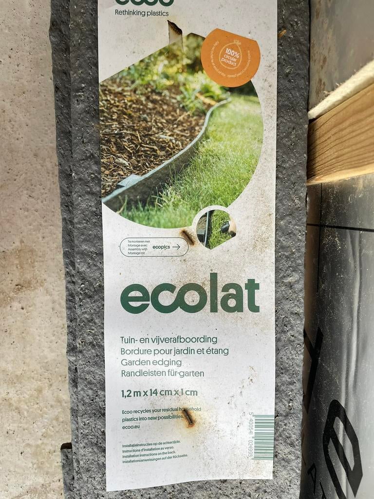 Ecolat tuinafboordingslatten, Ophalen of Verzenden, Zo goed als nieuw
