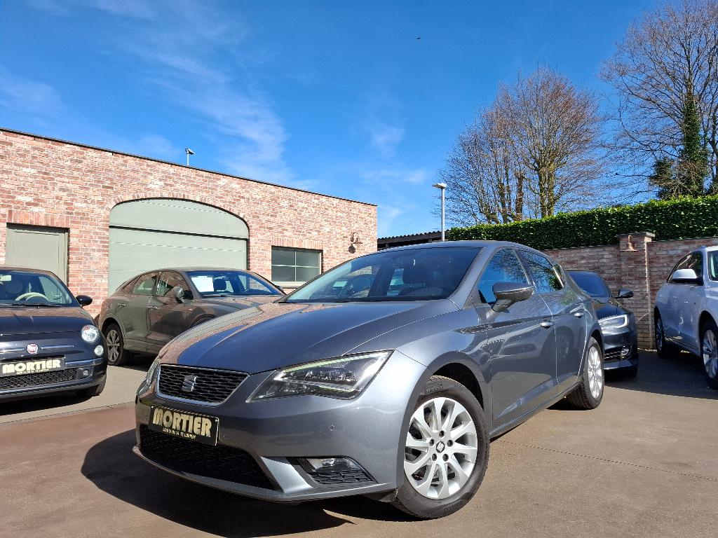 Seat Leon,1.4TGi/Benzine,1ste eig,51000km !!! Navi,Pdc,Cc, Autos, Argent ou Gris, Entreprise, Entretenue par le concessionnaire