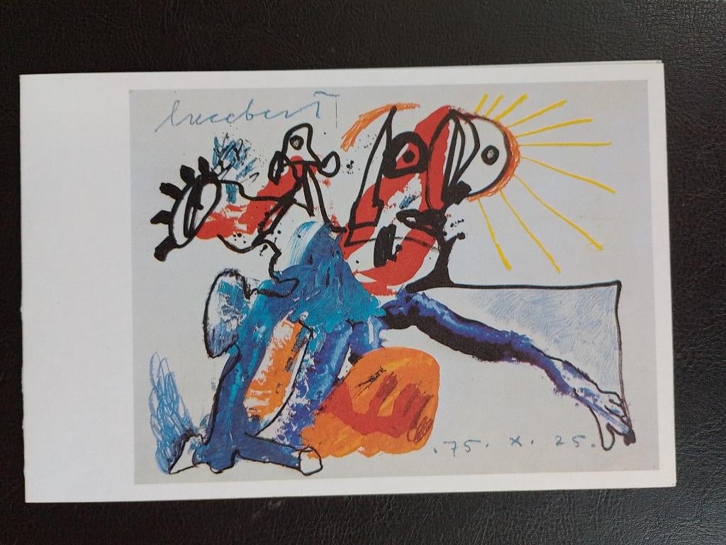 Lucebert Expo Galerie Lens  Antwerpen, Antiek en Kunst, Kunst | Litho's en Zeefdrukken, Verzenden