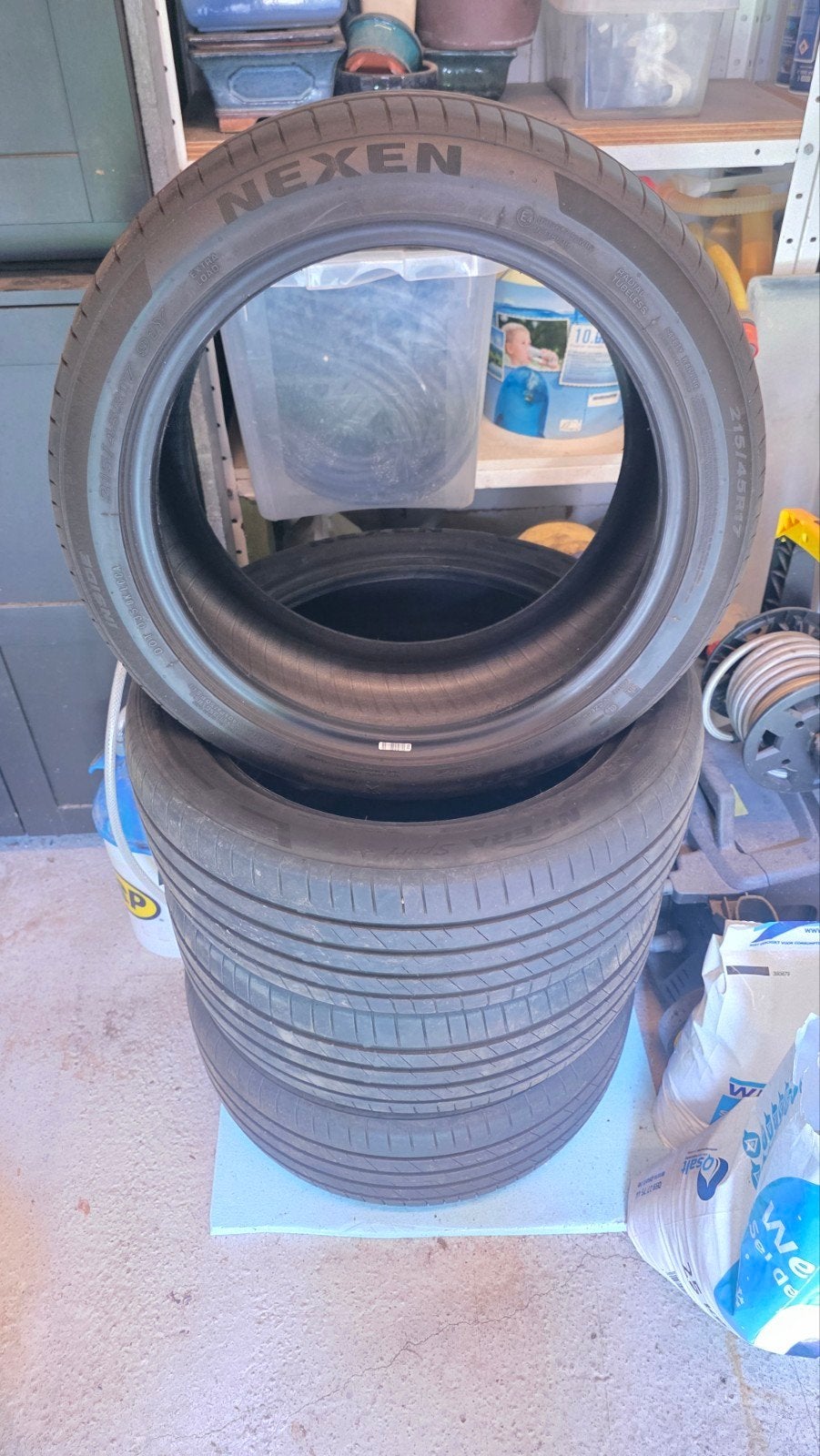 zomerbanden Nexen zo goed als nieuw!!!!, Autos : Pièces & Accessoires, Pneus & Jantes, 215 mm, Véhicule de tourisme, Pneus été