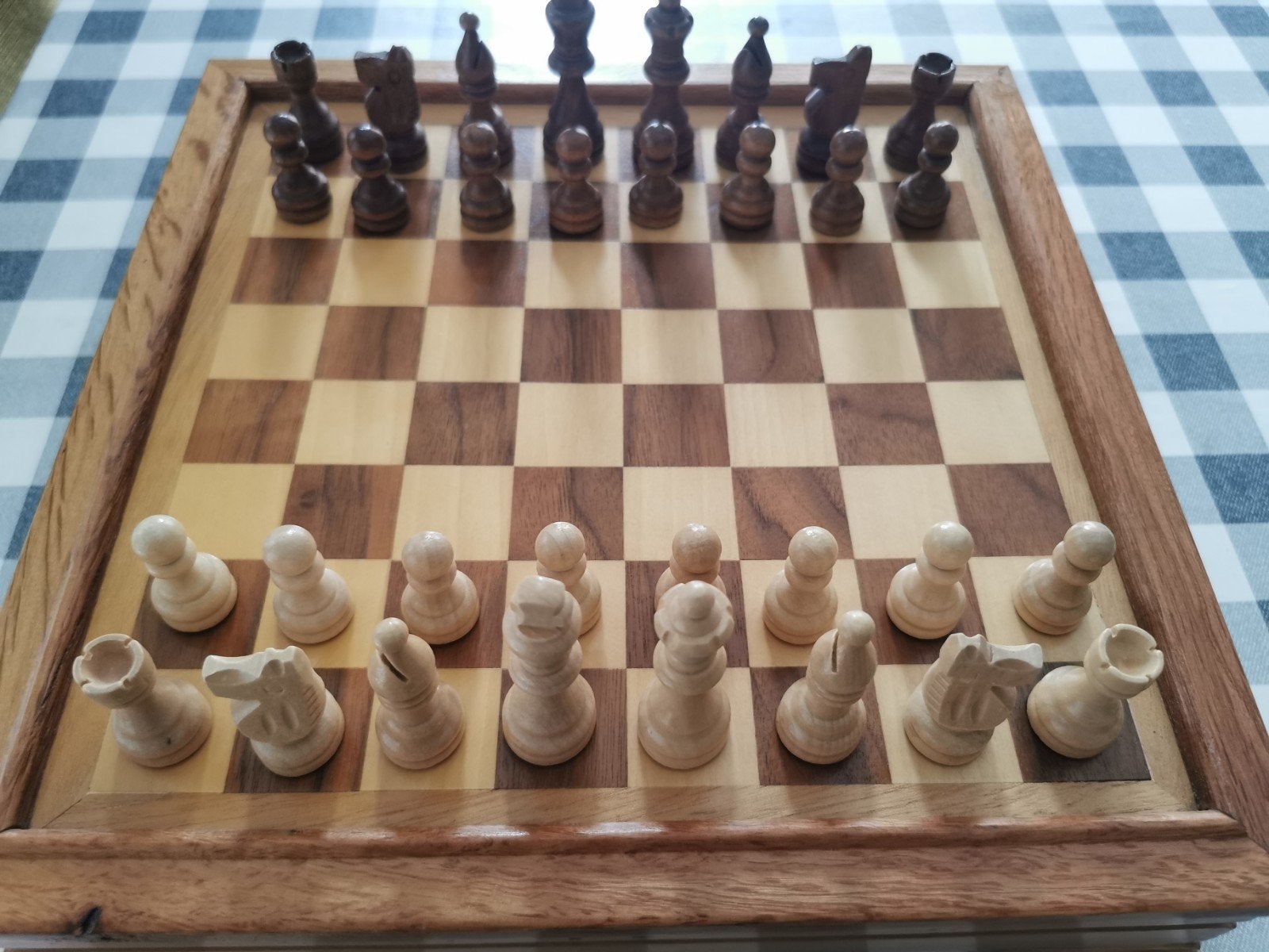 vintage Humo houten schaakbord, Ophalen
