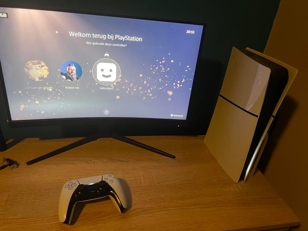 PlayStation 5 + monitor, Ophalen, Zo goed als nieuw, Playstation 5