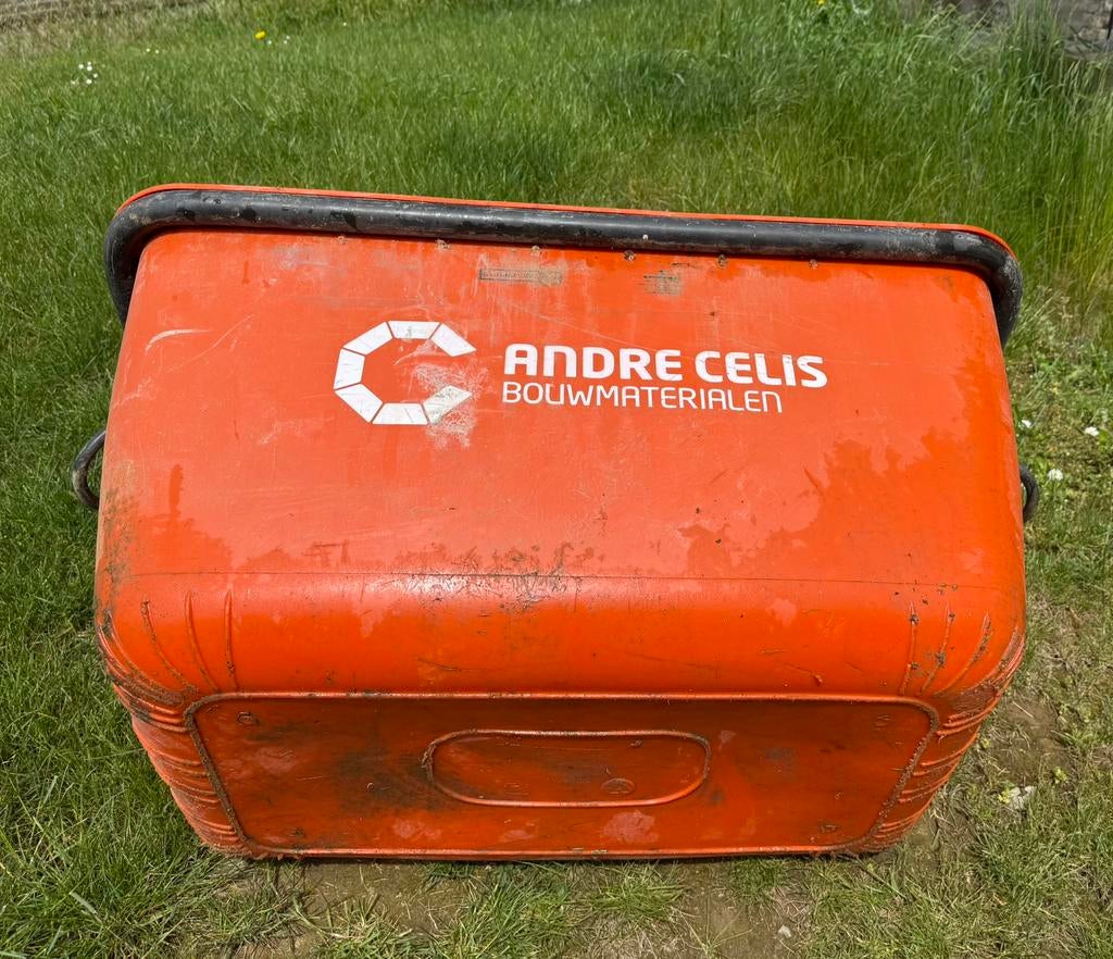 Mortelcontainer Oranje 200L - Andre Celis, Doe-het-zelf en Bouw, Ophalen