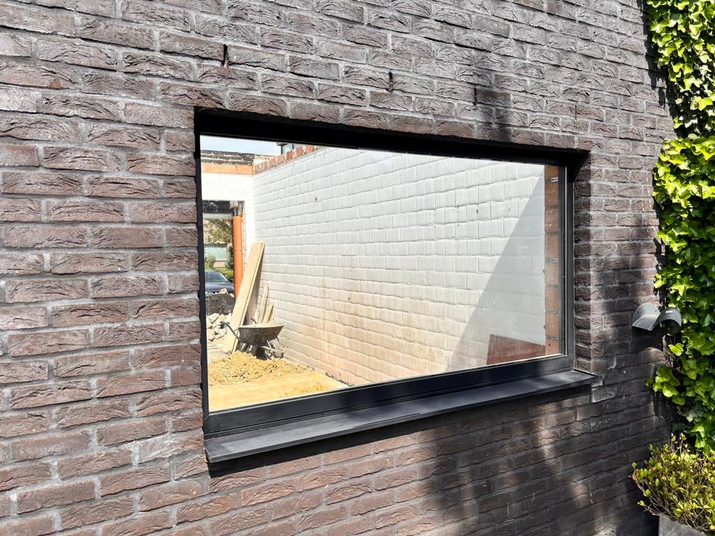 Raam dubbel glas, Doe-het-zelf en Bouw, Ophalen, Zo goed als nieuw, Aluminium, Raamkozijn