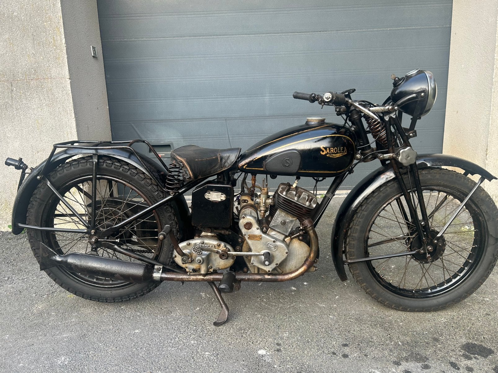 Sarolea as 350cc belle patine tourne video a l’appuie