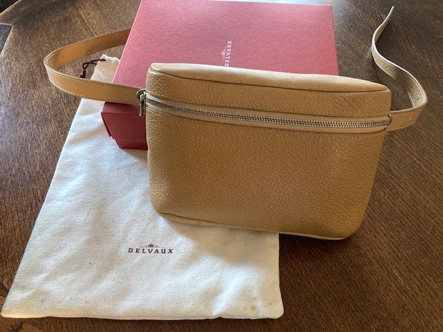Heuptas Delvaux  (beige), Beige, Zo goed als nieuw, Leer, Ophalen