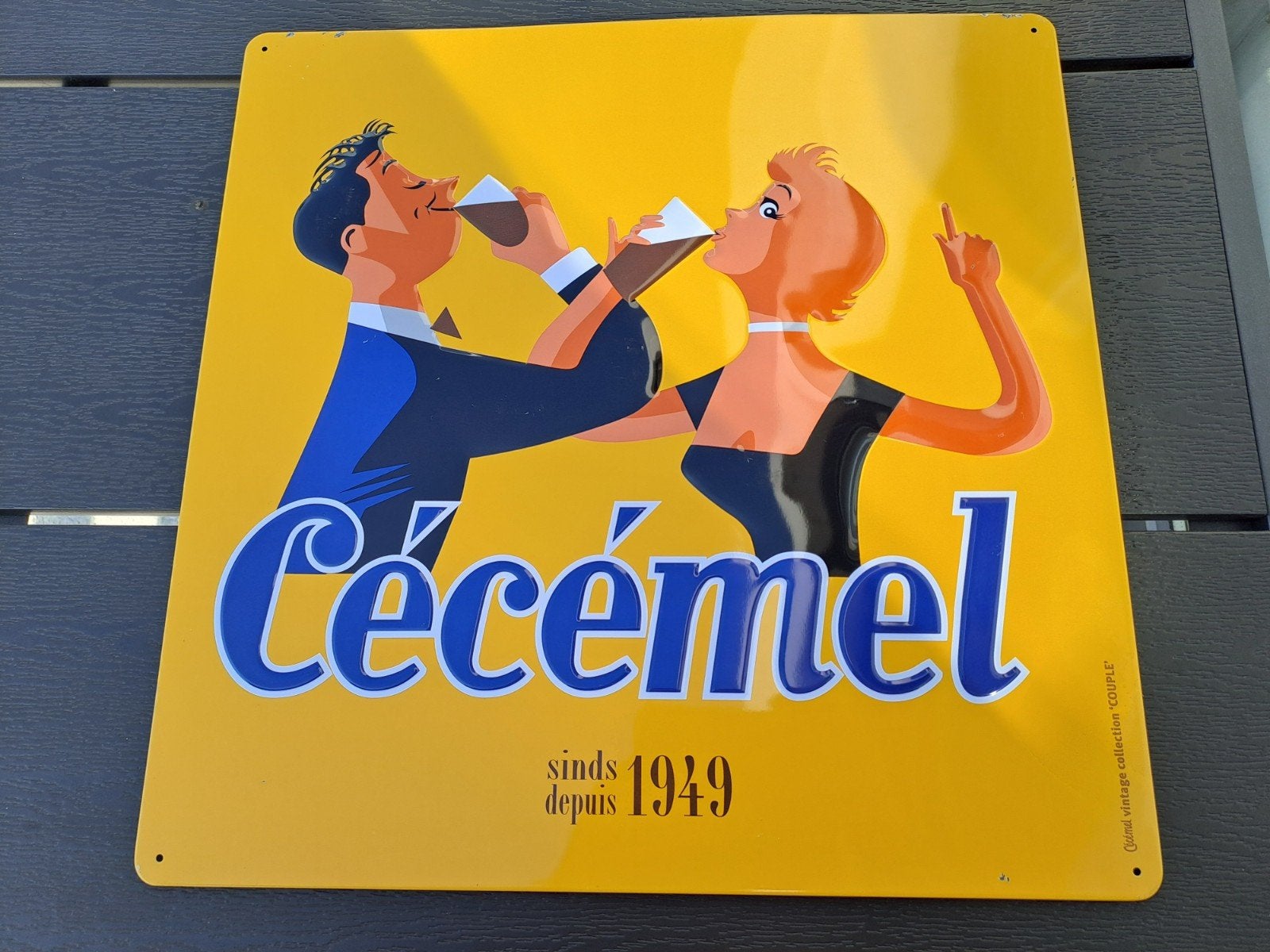 reclame bord Cecemel since 1949, Ophalen of Verzenden