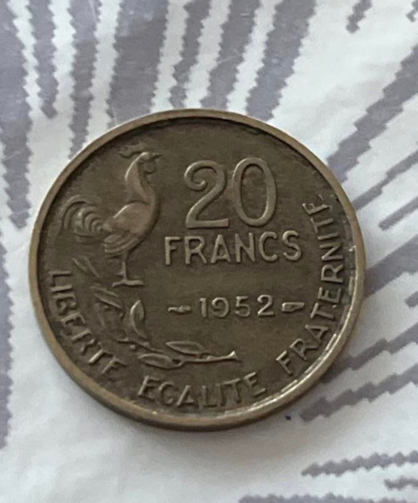 Guiraud, 20 Francs, 1952, Paris, TB+, Aluminum-Bronze, Postzegels en Munten, Munten | Europa | Euromunten, Ophalen of Verzenden