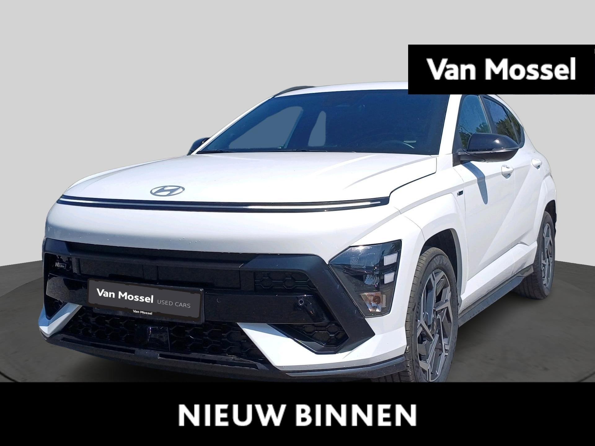 Hyundai Kona 1.6 GDi Hybrid Feel N-Line 6-DCT, Auto's, Hyundai, Stof, Gebruikt, Zwart, 4 cilinders