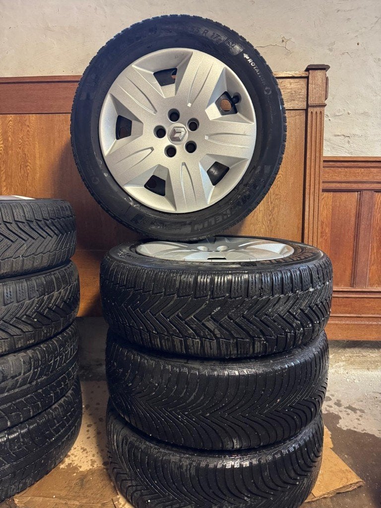 4 Roues Hiver 17" - Pneus Michelin Alpin 225/55 R17, Auto-onderdelen, Ophalen, Gebruikt, Banden en Velgen, 17 inch