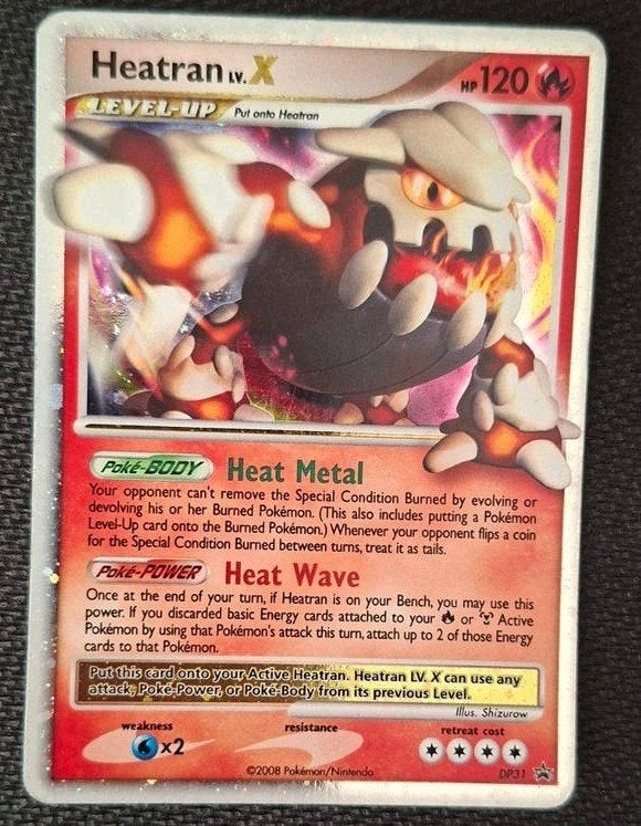 Heatran Lv X #DP31 Promo., Hobby en Vrije tijd, Ophalen of Verzenden