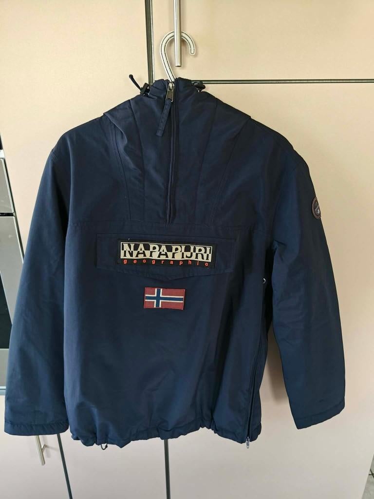 Napapijri Rainforest Heren Anorak Blauw - Maat L, Kleding | Heren, Jassen | Winter, Ophalen, Maat 52/54 (L), Blauw, Napapijri