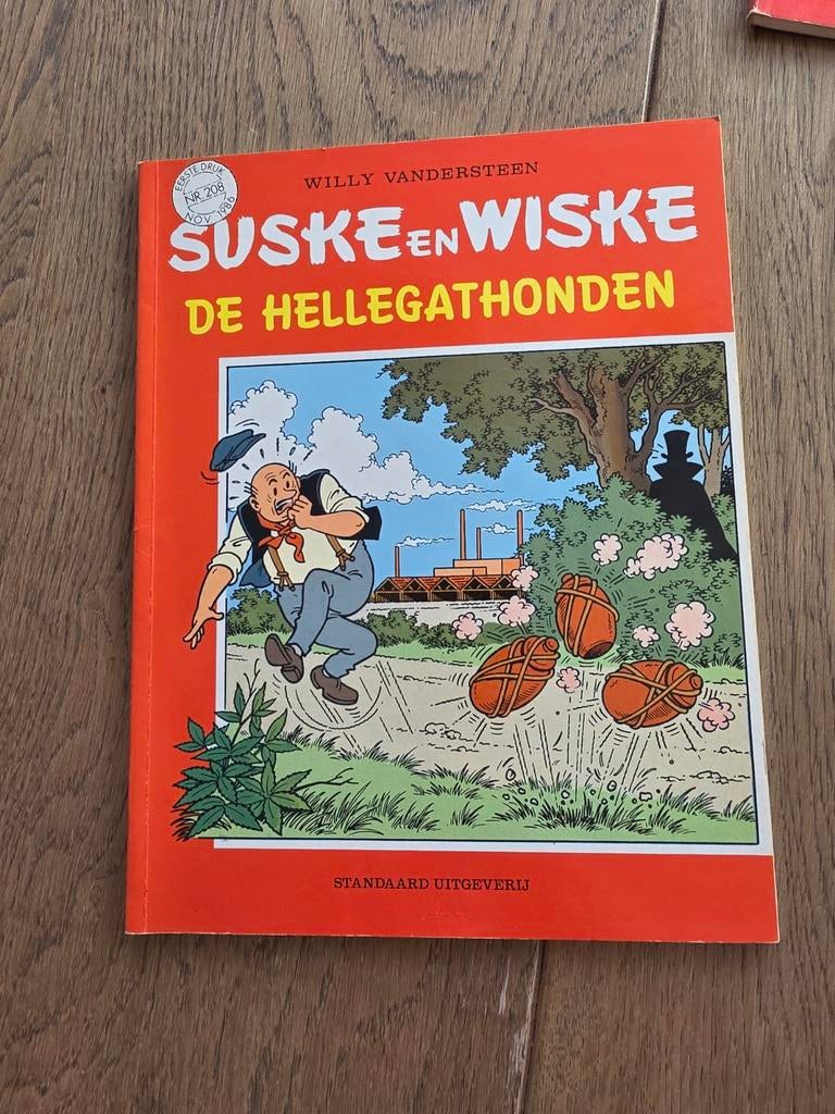 Suske en Wiske - De hellegathonden (1e druk), Enlèvement ou Envoi, Bob et Bobette, Comme neuf, Livre ou Jeu