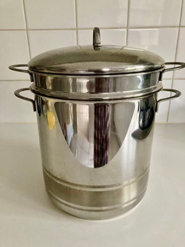 Pasta kookpot, Ophalen, Inox, Met deksel, Zo goed als nieuw