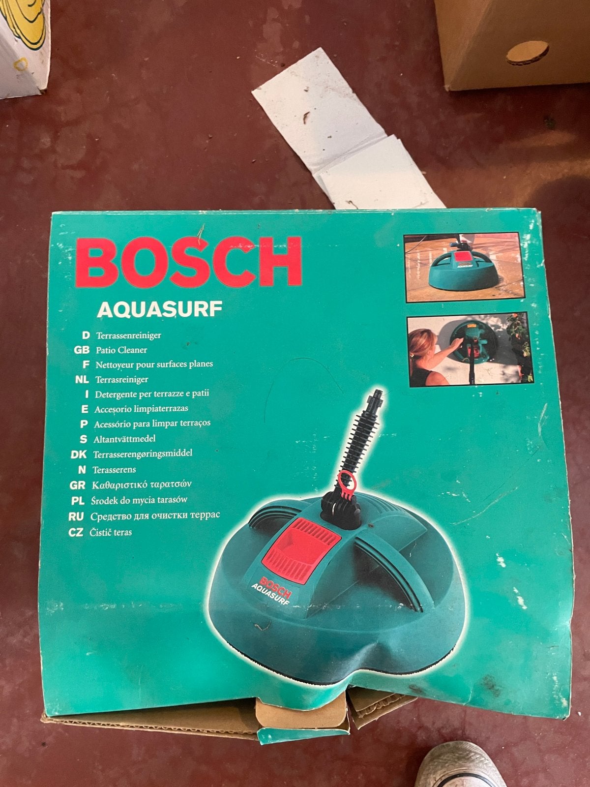Bosch aquasurf terrasreiniger, Tuin en Terras, Hogedrukreinigers, Ophalen
