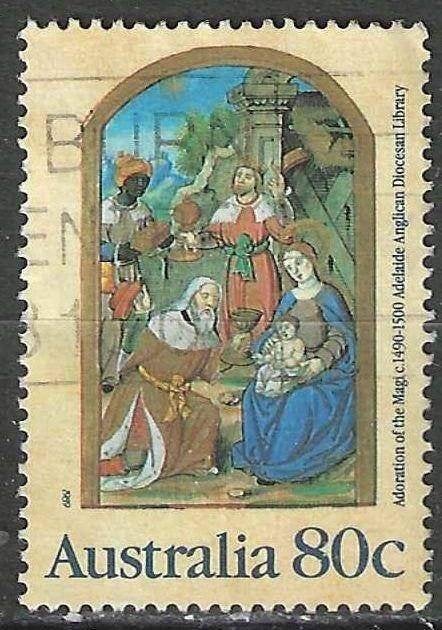 Australie 1989 - Yvert 1137 - Kerstzegel (ST), Verzenden, Gestempeld
