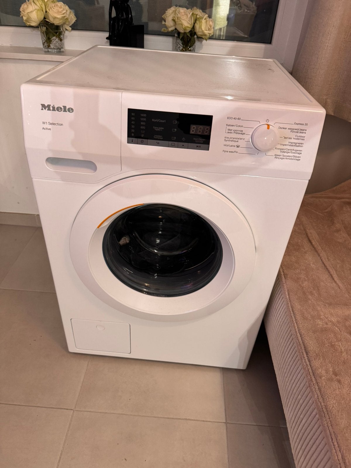Miele W1 wasmashine, 6 tot 8 kg, Ophalen, Gebruikt