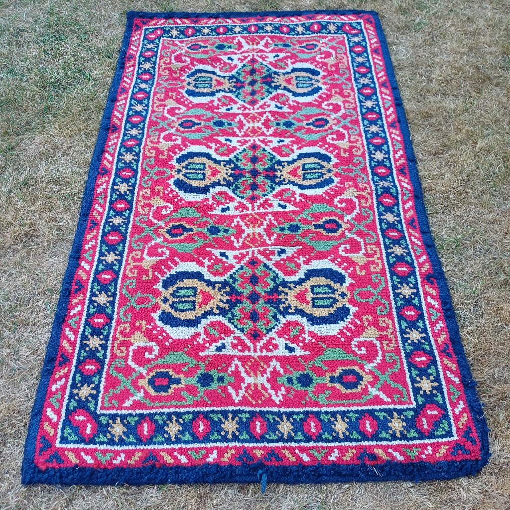 handgemaakt vloerkleed voor de gang, Ophalen, Décoration vintage, Blauw, 50 tot 100 cm