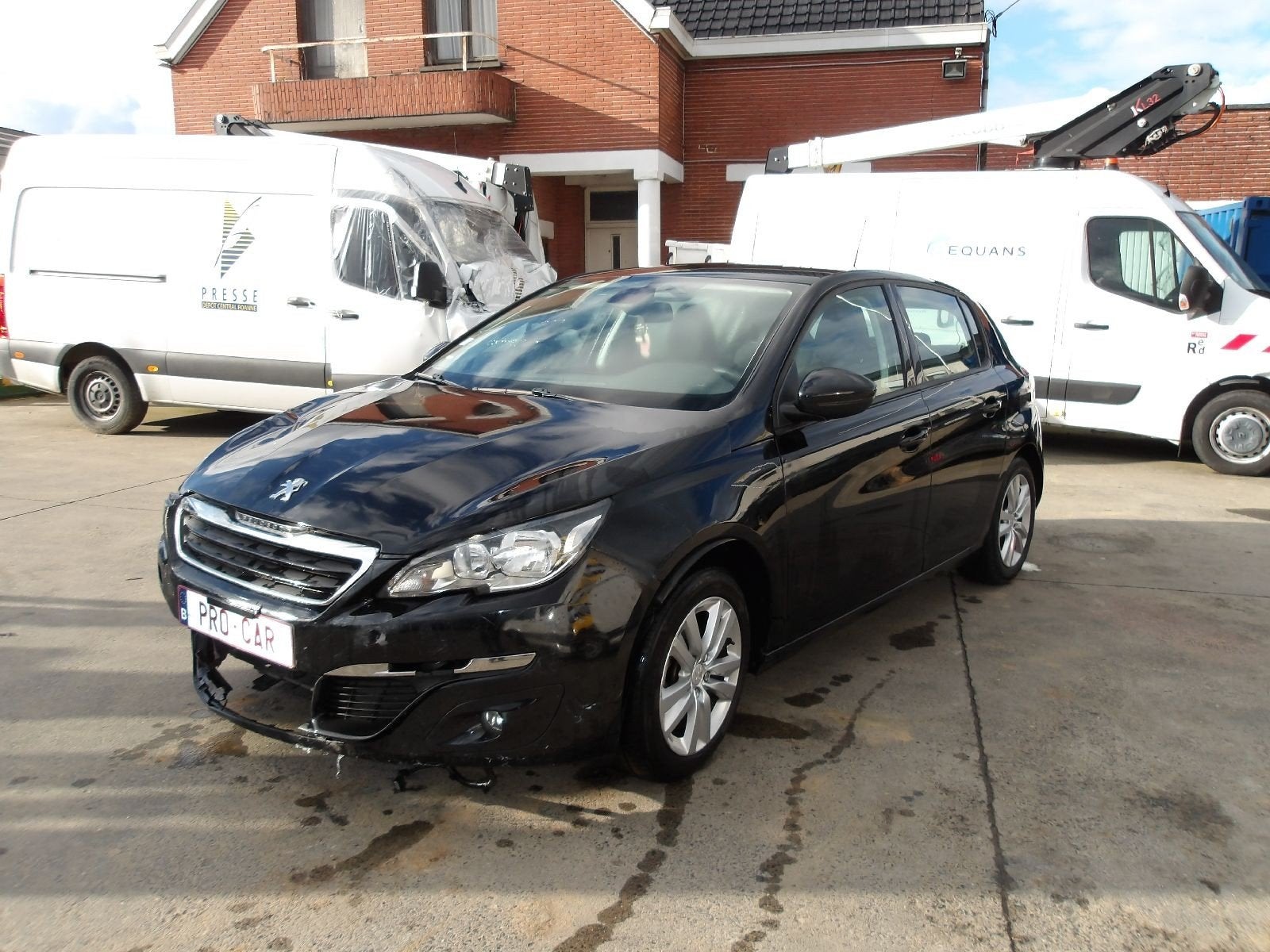 PEUGEOT 308  DIESEL 05/14, Zwart, Bedrijf, ABS, Te koop