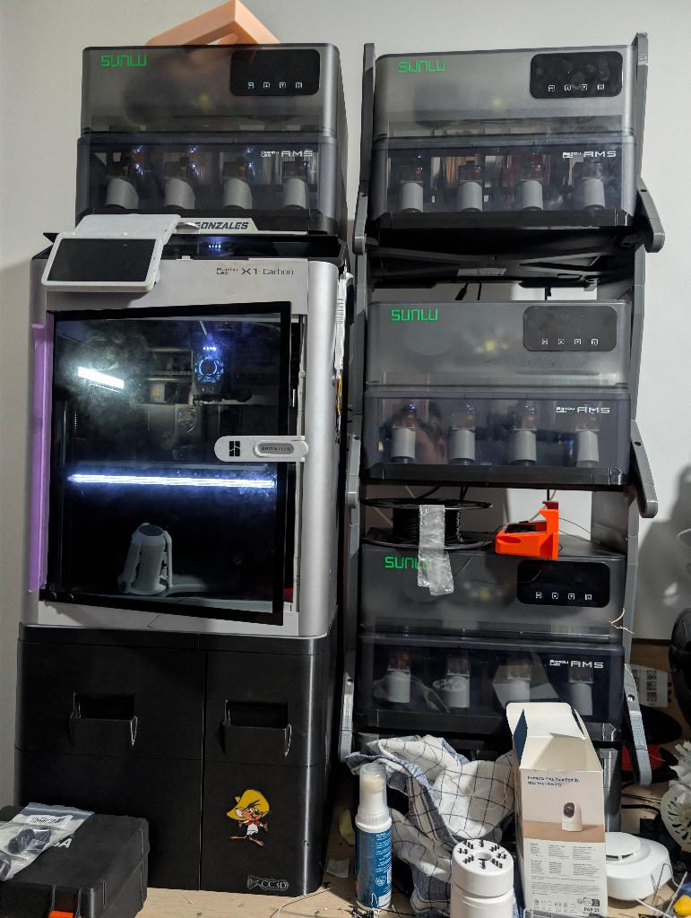 Bambulab X1C - 4 AMS - Tientallen upgrades en onderdelen, Ophalen, Gebruikt, Filament, Ingebouwde Wi-Fi