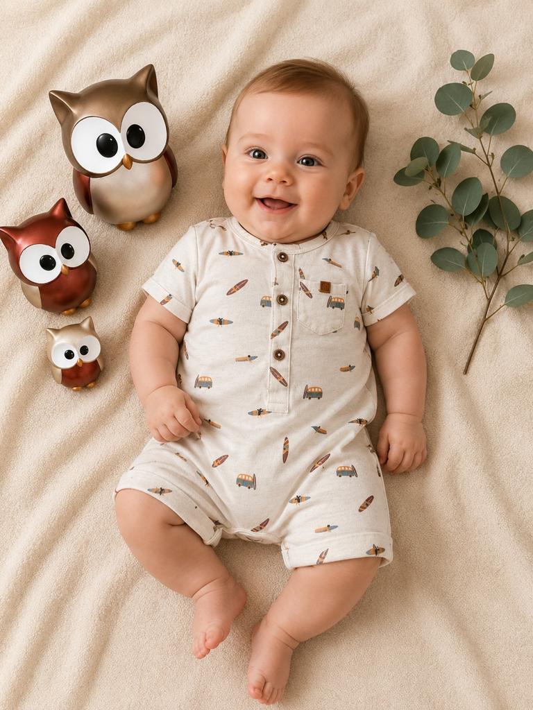 Boxpakje/kruippakje/pyjama korte mouwen JBC maat 62, Kinderen en Baby's, Ophalen of Verzenden