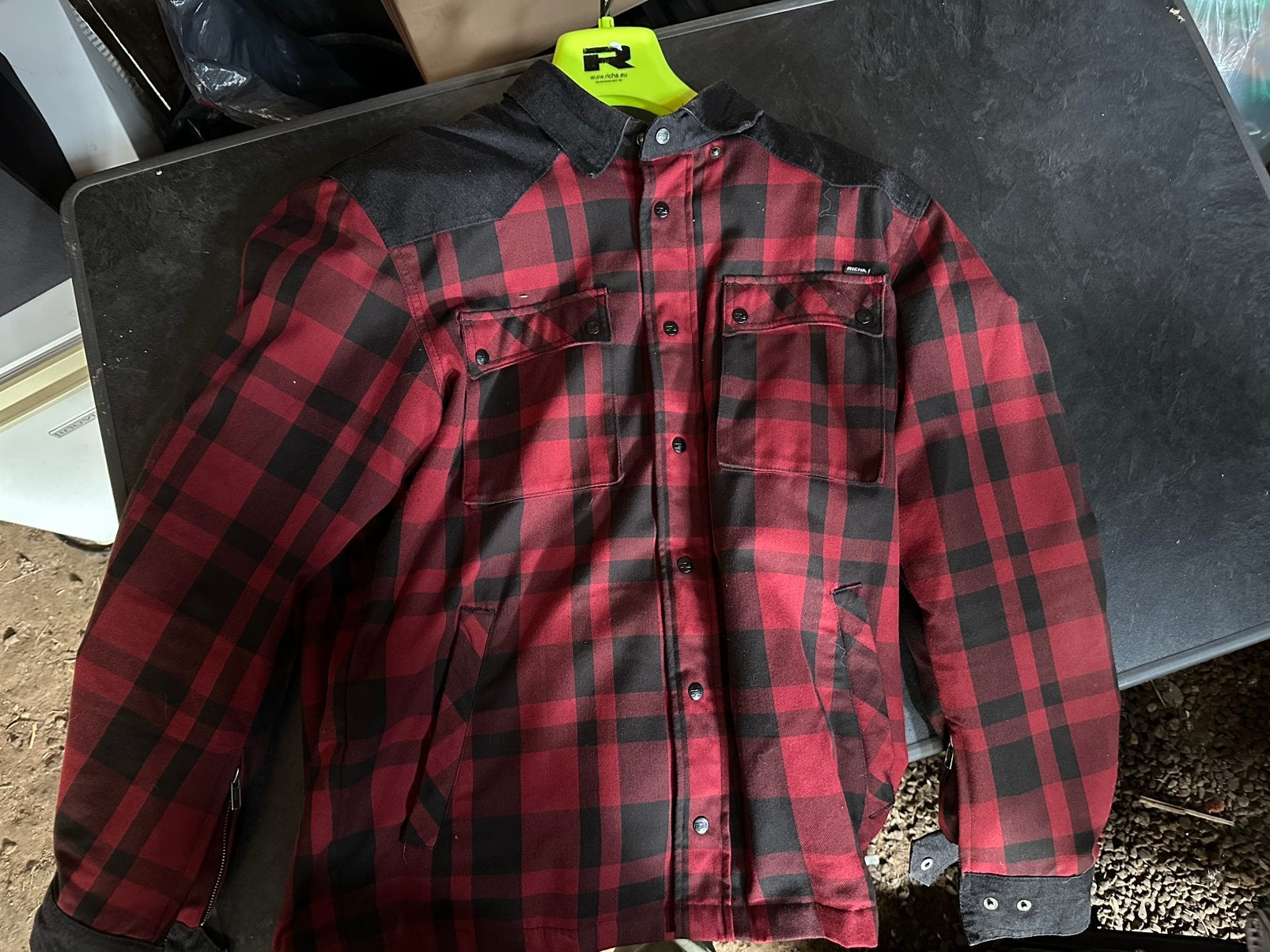 Richa Motorjas Rood L, Motoren, Ophalen, Nieuw zonder kaartje, Dames, Jas | textiel